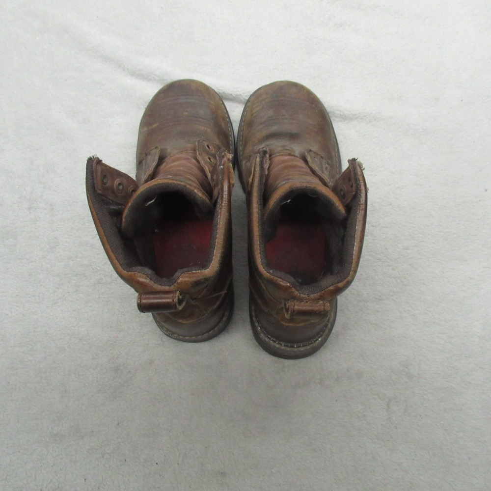 Justin Womens‎ 8B Work Boots Brown Leather Katerina 6" Steel Toe Waterproof - Picture 7 of 16